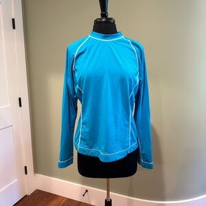 Land’s End Aqua Size L (14-16) women’s rashguard